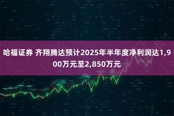 哈福证券 齐翔腾达预计2025年半年度净利润达1,900万元至2,850万元